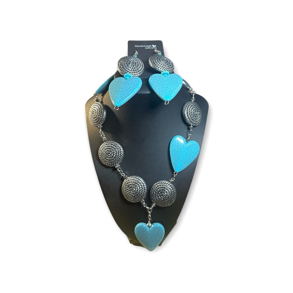 “22 Heart Drop Necklace Set by Tolee Dezigns
